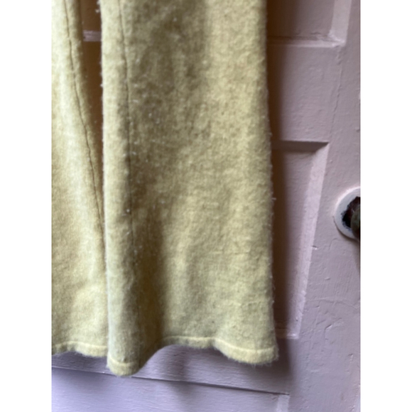 Frankies Bikinis breakwater cashmere yellow stretchy cashmere flare Pants XS - Picture 6 of 8